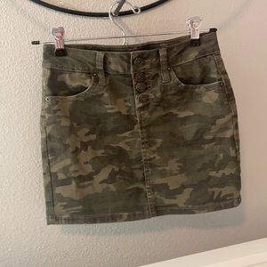 Camo Jean skirt